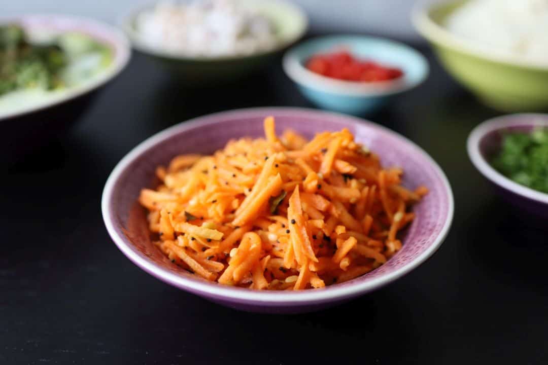 Indischer Karotten Kosambari Salat selbst machen - zugut